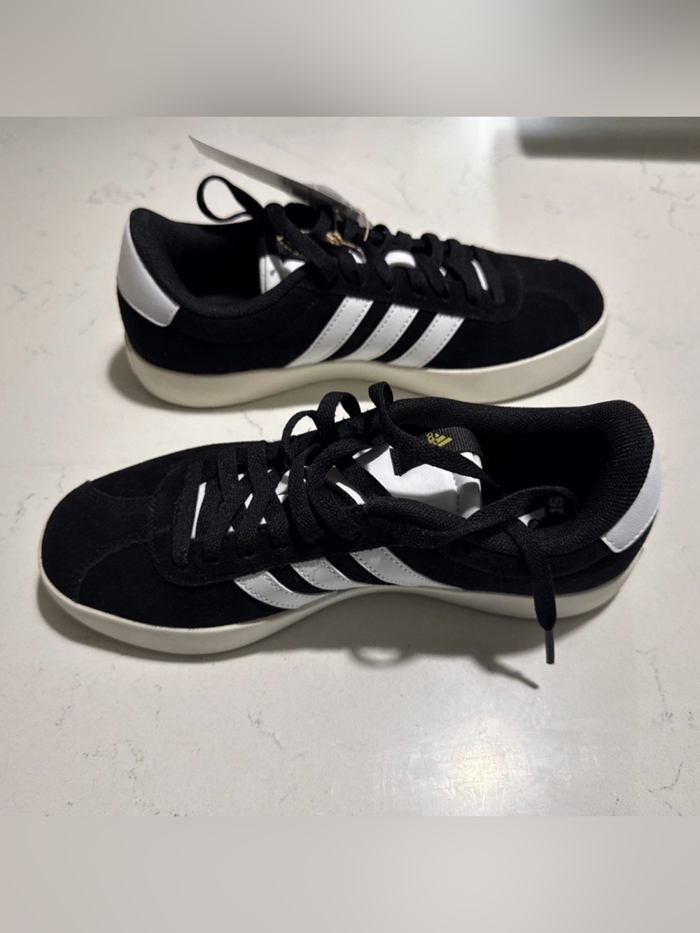 Adidas VL Court 3.0 Black White Shoes Size 7W / 6M (ID6279)